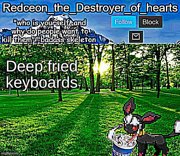 redceon temp | Deep fried keyboards | image tagged in redceon temp | made w/ Imgflip meme maker