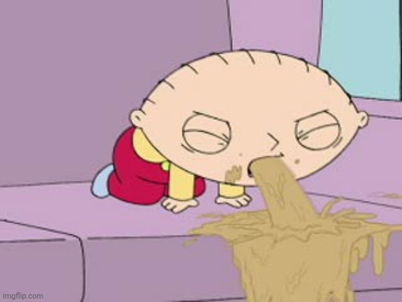 stewie vomit | image tagged in stewie vomit | made w/ Imgflip meme maker