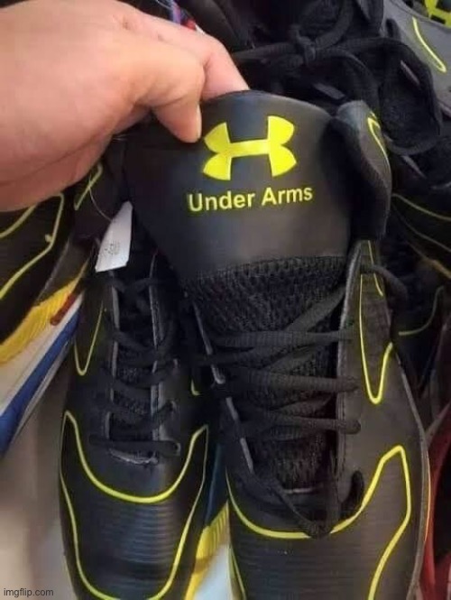 It won’t let you down? | image tagged in shoes,ripoff,off brand,knockoff,memes,funny | made w/ Imgflip meme maker