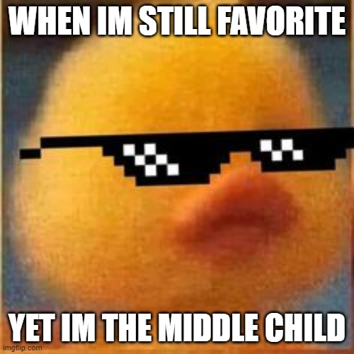 WHEN IM STILL FAVORITE; YET IM THE MIDDLE CHILD | made w/ Imgflip meme maker