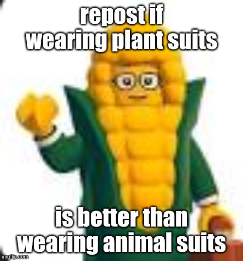 solomon fleck | repost if wearing plant suits; is better than wearing animal suits | image tagged in solomon fleck | made w/ Imgflip meme maker