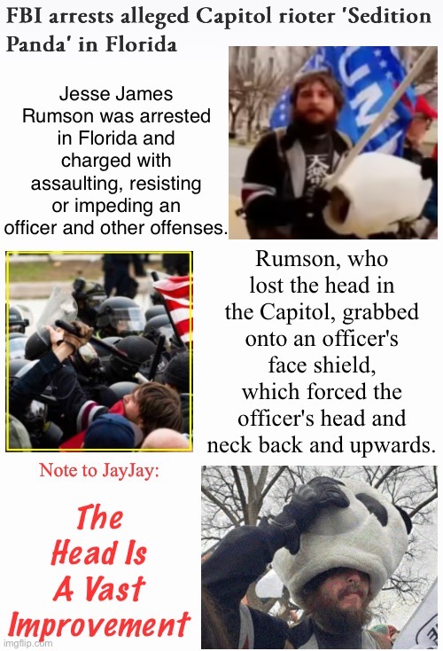 Rioter Gave Head Inside The Capitol | image tagged in terrorist,assault,traitor,desires bears,fla manseekslocalbear,treason | made w/ Imgflip meme maker