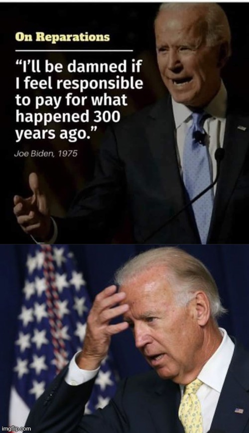 joes Words Catch Up With Him | image tagged in joe biden worries,racism,slavery | made w/ Imgflip meme maker