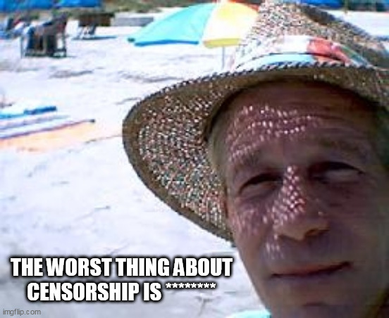 what | THE WORST THING ABOUT CENSORSHIP IS ******** | image tagged in what | made w/ Imgflip meme maker