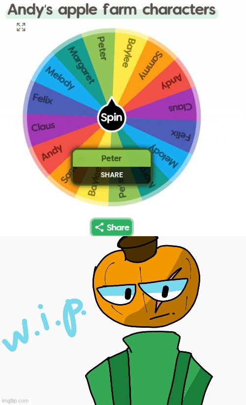 I didn't know what to draw so the wheel decided (Yes i know that AAF is dead) | image tagged in drawing | made w/ Imgflip meme maker