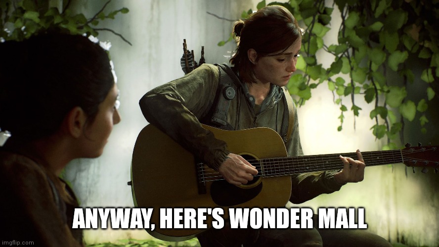 ANYWAY, HERE'S WONDER MALL | image tagged in ThelastofusHBOseries | made w/ Imgflip meme maker