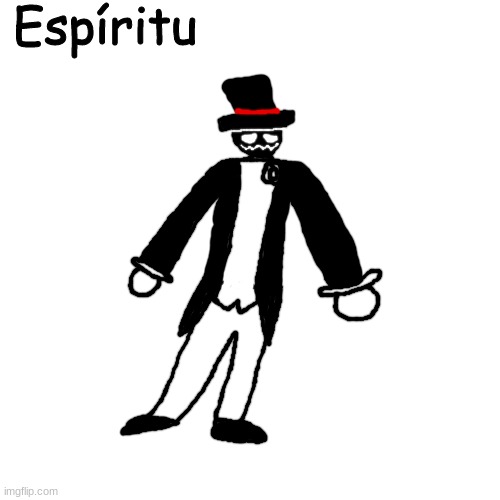 spanish psychic magician ghost guy | Espíritu | made w/ Imgflip meme maker