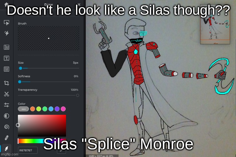 Doesn't he look like a Silas though?? Silas "Splice" Monroe | made w/ Imgflip meme maker