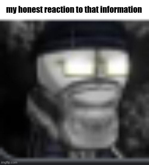 my honest reaction to that information | my honest reaction to that information | image tagged in my honest reaction to that information | made w/ Imgflip meme maker
