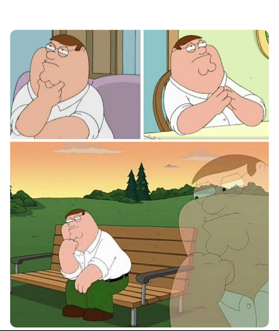 Peter thinker Blank Meme Template