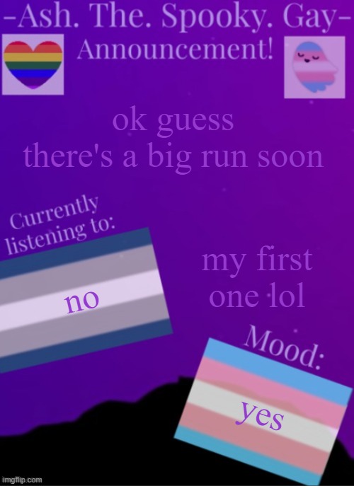 i have 0 idea how it works B) | ok guess there's a big run soon; my first one lol; no; yes | image tagged in myspookytemp | made w/ Imgflip meme maker