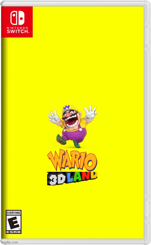 wario 3d land | image tagged in nintendo switch,wario,fake,spin off | made w/ Imgflip meme maker
