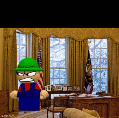 hehe | image tagged in trump in white house,dave and bambi | made w/ Imgflip meme maker