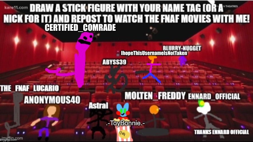 Repost this | IhopeThisUsernameIsNotTaken | image tagged in fnaf,movie | made w/ Imgflip meme maker