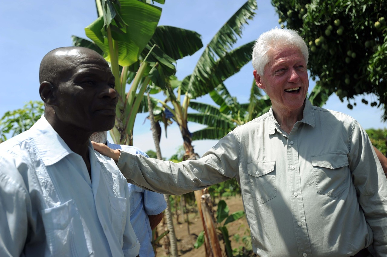 Clinton in Haiti Blank Meme Template