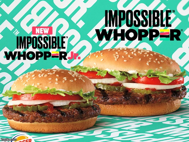 Impossible Whopper | image tagged in impossible whopper | made w/ Imgflip meme maker