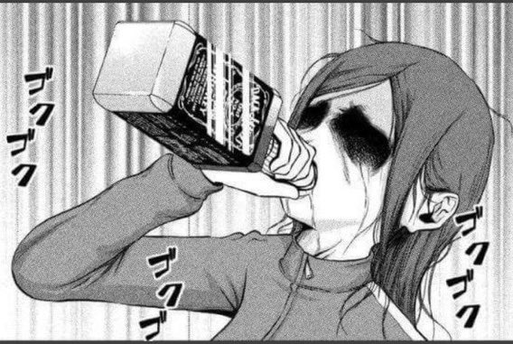 High Quality Anime drinking Blank Meme Template