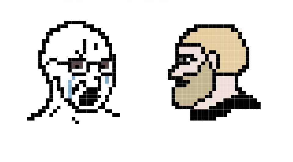 Soyboy Vs Yes Chad pixelversion Blank Meme Template