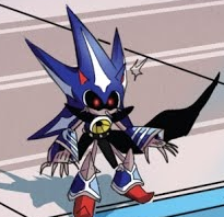 High Quality surprised neo metal sonic Blank Meme Template