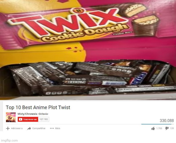 Snickers plot twist | image tagged in top 10 anime plot twists,twix,snickers,plot twist,memes,candy | made w/ Imgflip meme maker