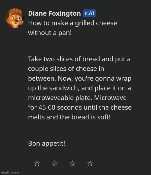 Didn't ask but yes, she knows how to make a grilled cheese | made w/ Imgflip meme maker