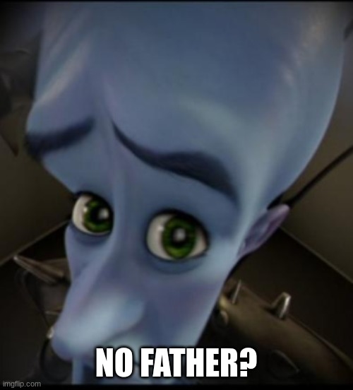 no bithces | NO FATHER? | image tagged in no bithces | made w/ Imgflip meme maker