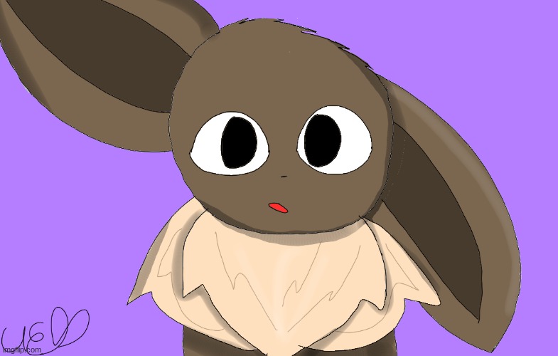 I did this for a dare :D | image tagged in drawing,eevee | made w/ Imgflip meme maker