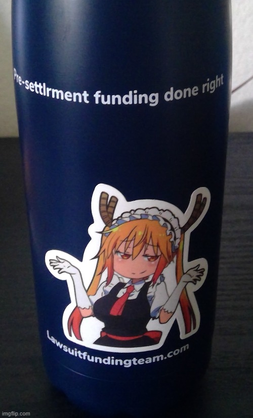 Tohru fits well in this water bottle | image tagged in anime | made w/ Imgflip meme maker