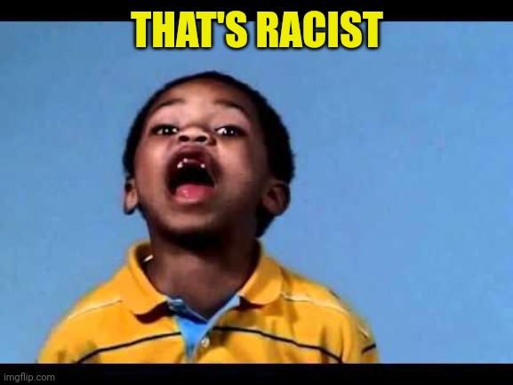 That's racist 2 | THAT'S RACIST | image tagged in that's racist 2 | made w/ Imgflip meme maker