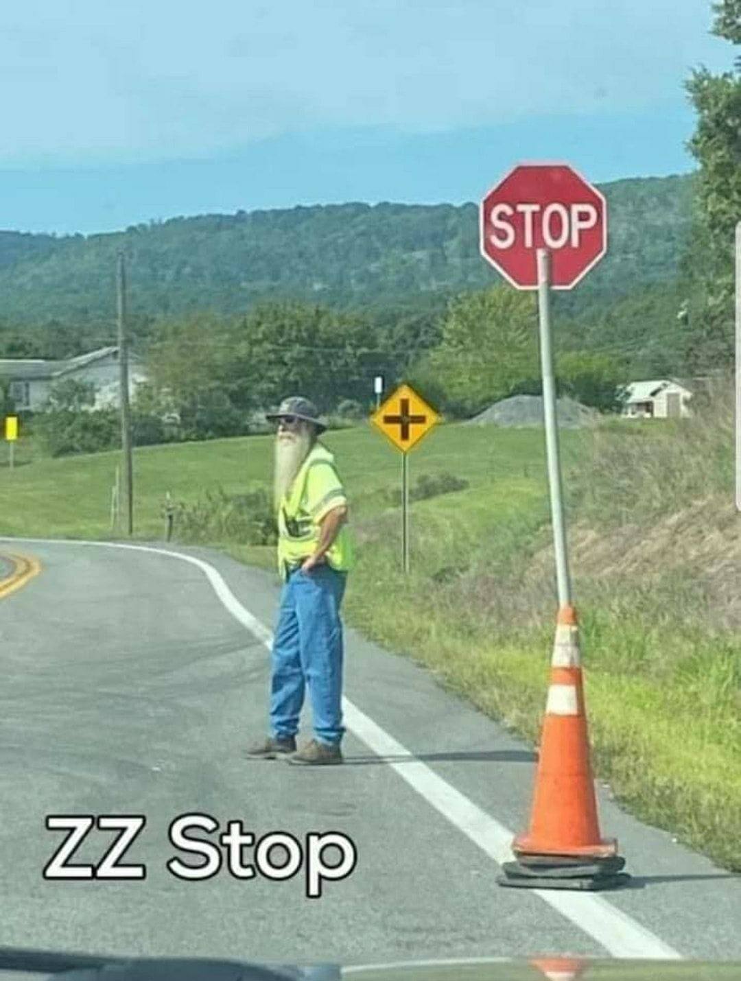 High Quality ZZ Top  - A Well Dressed Workman Blank Meme Template