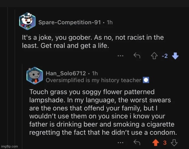 No Recovery Possible From This | image tagged in rare,insults,reddit,memes,funny,insult | made w/ Imgflip meme maker