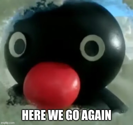 No Noot Noots? | HERE WE GO AGAIN | image tagged in no noot noots | made w/ Imgflip meme maker