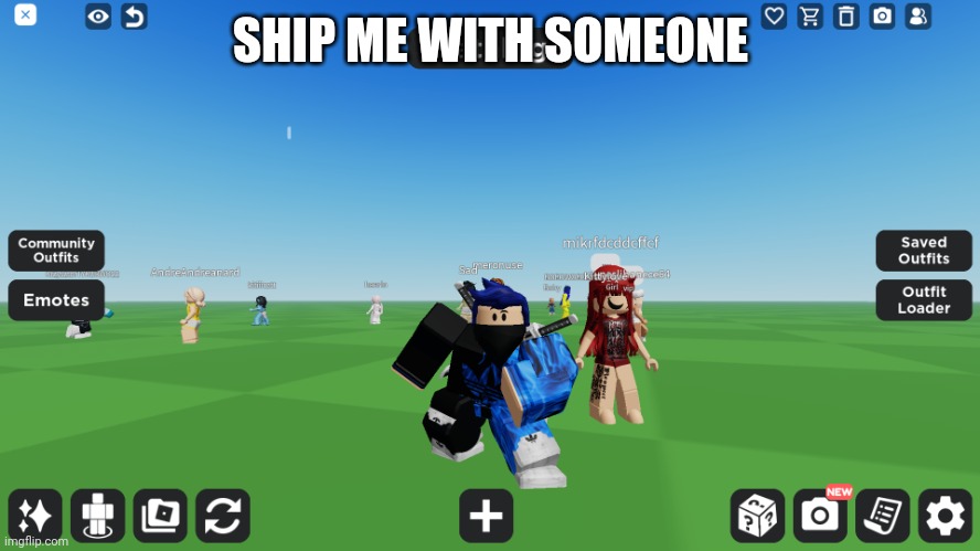 . | SHIP ME WITH SOMEONE | image tagged in zero the robloxian | made w/ Imgflip meme maker