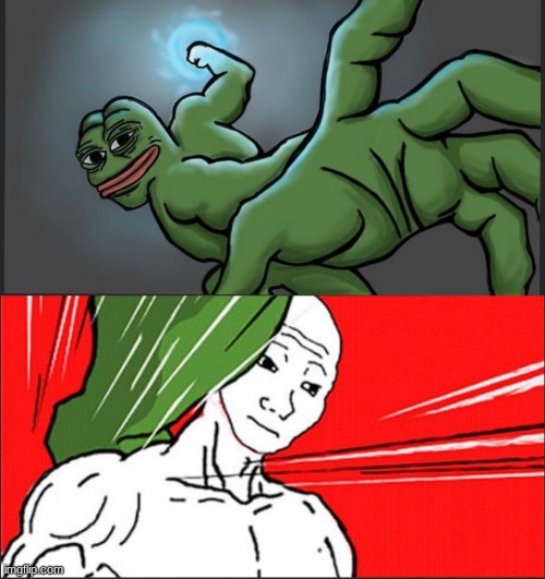 Pepe Punch Wojack Dodge | image tagged in pepe punch wojack dodge | made w/ Imgflip meme maker