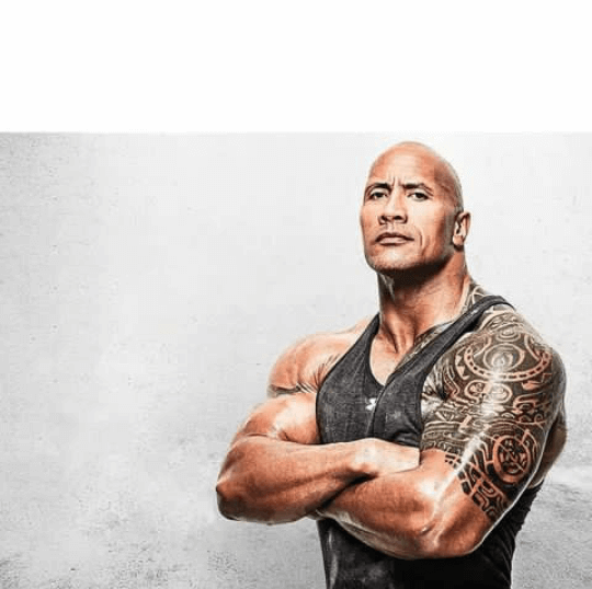 High Quality The Rock Arms Crossed Blank Meme Template