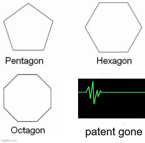 hospital in ohio | patent gone | image tagged in memes,pentagon hexagon octagon | made w/ Imgflip meme maker