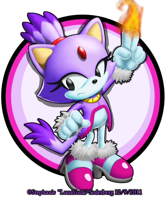 High Quality Blaze the Cat (Classic) Blank Meme Template