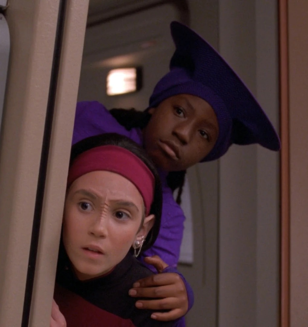 Young Guinan and Ro Blank Meme Template