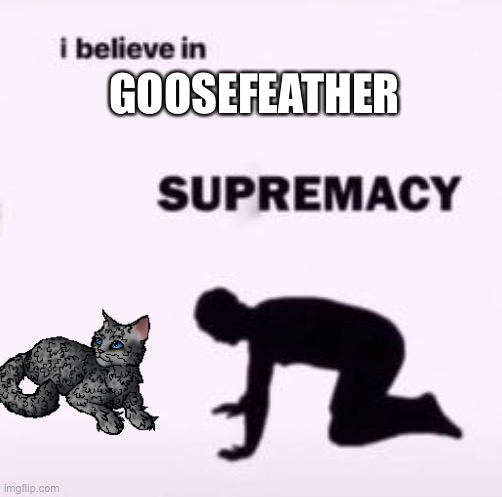I believe in supremacy | GOOSEFEATHER | image tagged in i believe in supremacy | made w/ Imgflip meme maker