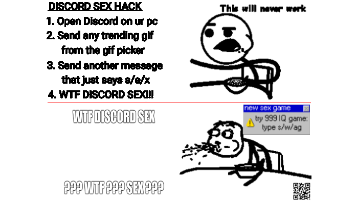 Discord sex hack with ad Blank Meme Template
