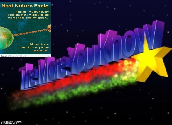 the more you know | image tagged in the more you know | made w/ Imgflip meme maker