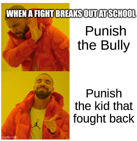 High Quality School Fight Meme Blank Meme Template