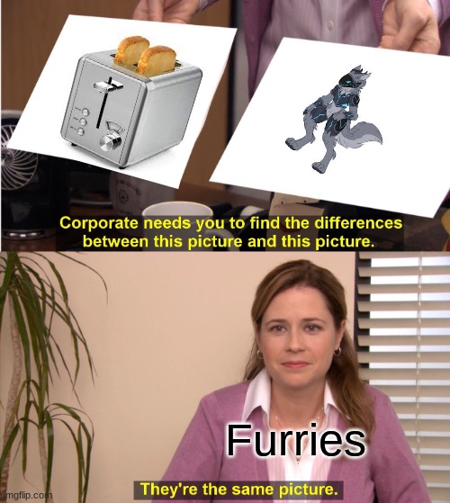 toaster | Furries | image tagged in memes,they're the same picture | made w/ Imgflip meme maker