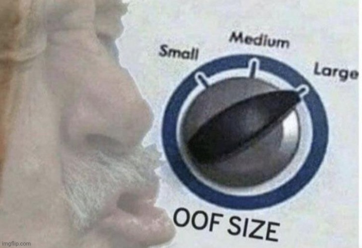 Oof size large | image tagged in oof size large | made w/ Imgflip meme maker