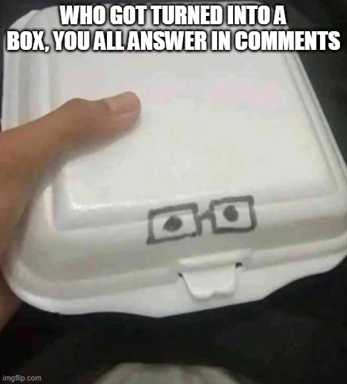 danny | WHO GOT TURNED INTO A BOX, YOU ALL ANSWER IN COMMENTS | image tagged in nerd box | made w/ Imgflip meme maker