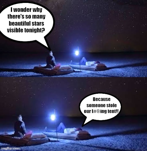 Starry Sky | image tagged in tent,stars | made w/ Imgflip meme maker