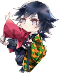 Giyu Chibi Blank Meme Template