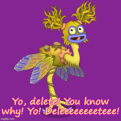 Rare Yawstrich Delete This. | image tagged in rare yawstrich delete this | made w/ Imgflip meme maker