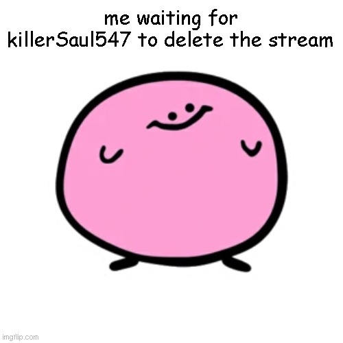 literally the only reason I hired him | me waiting for killerSaul547 to delete the stream | image tagged in kirbo | made w/ Imgflip meme maker