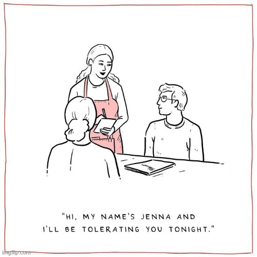 Waitress | image tagged in comics | made w/ Imgflip meme maker